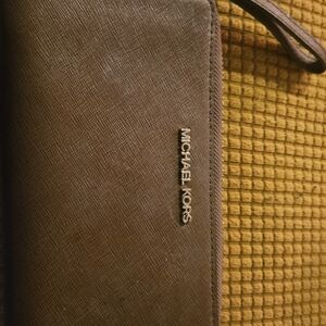 Michael Kors Tan/Brown Wallet Wristlet